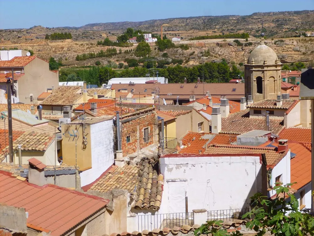 Tormenta con granizo causa daños en Híjar y Alcañiz